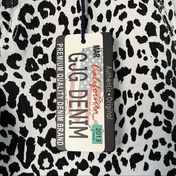 NWT GJG Cheetah Print Cotton Denim Size 3 - Picture 6 of 8